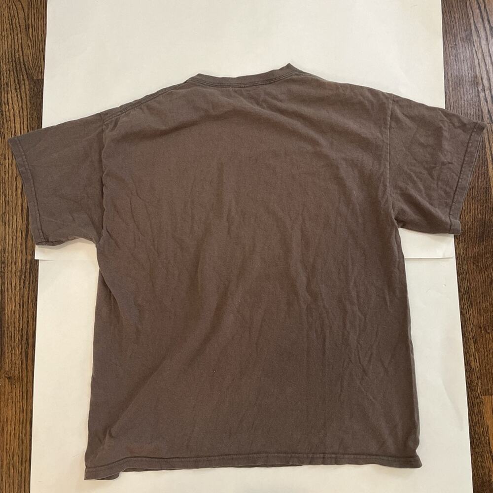 Disney Mickey Mouse T Shirt Brown Grunge Skater Streetwear Y2K Men's Size Large - Picture 4 of 5